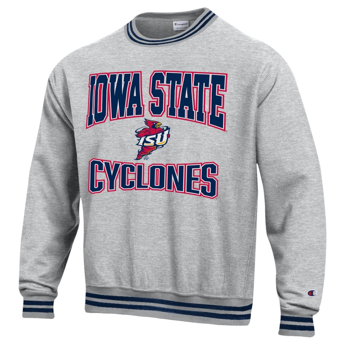 Champion® Spirit Collection Iowa State Cyclones Gray Crewneck